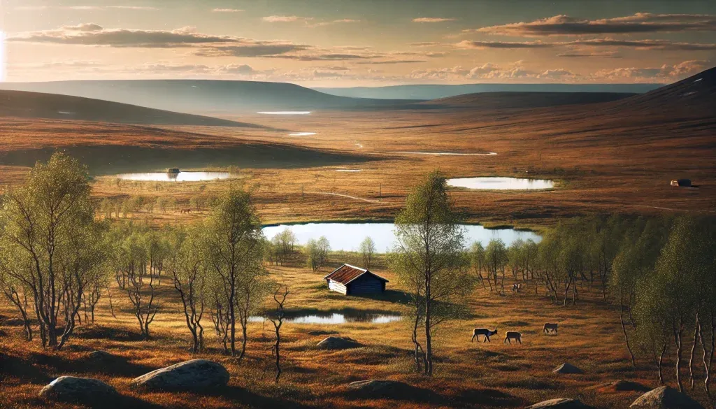 Du kan se mange reinsdyr under din fisketur til Finnmark, hvis du er heldig.